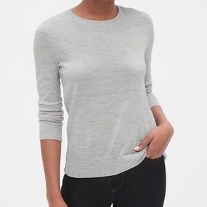 Extra Fine Merino Wool Sweater szS NWT Light Gray